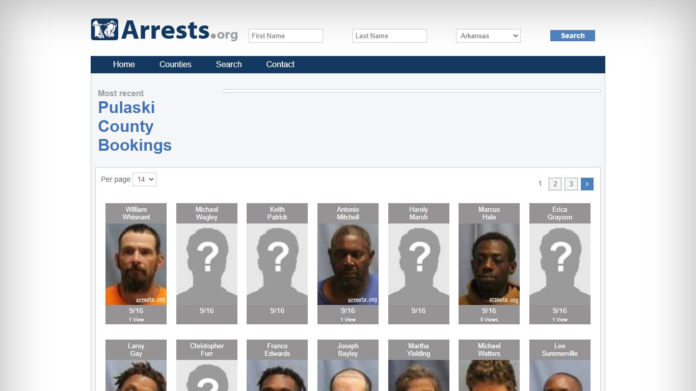 Pulaski County Arrests and Inmate Search