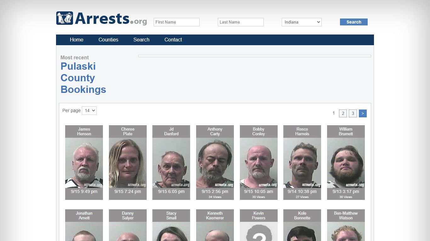 Pulaski County Arrests and Inmate Search